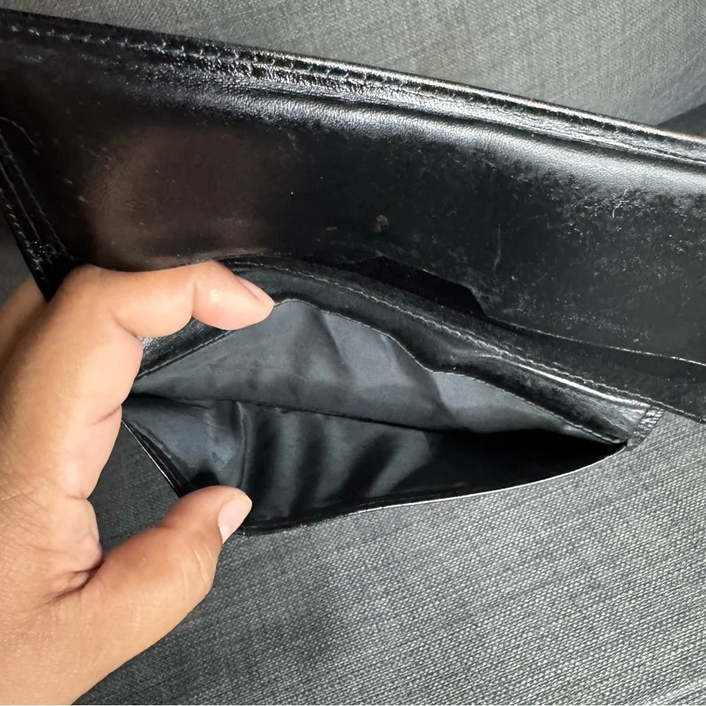 Christian Dior Vintage Check Leather Wallet
